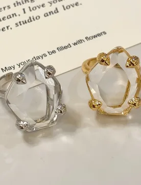 Women Ring Transparent Irregular Clear Crystal Open Ring for Women Gold Silver Plated Statement Ring Jewelry - Aliexpress - FashionsVida