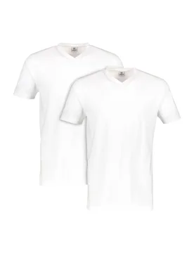 Lerros Doppelpack T-Shirt Weiß XXL - Lerros - FashionsVida