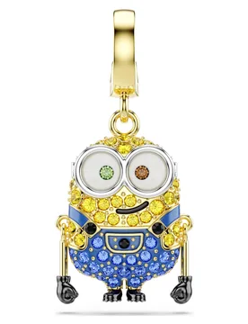Charm Minions Bob, Pavé, Multicolore, Finitura oro 18K OS - Swarovski - FashionsVida