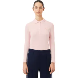 Polo Cotton, langarm, rosa 38