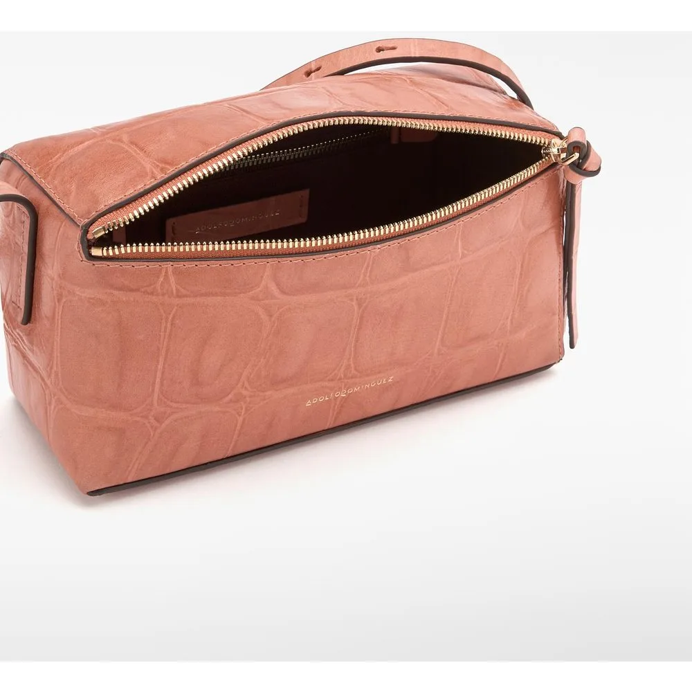 Bandolera de mujer mica mini efecto coco de piel - Adolfo Dominguez - FashionsVida