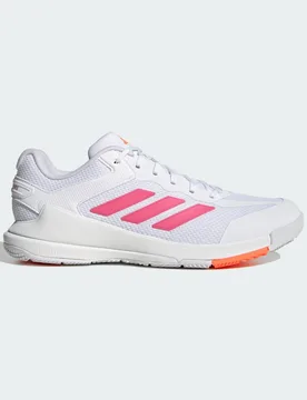 NETCOURT PRO NETBALL SHOE 44 Cloud White / Pink Fusion / Lucid Orange - Adidas - FashionsVida