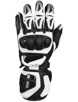 Guanti Moto Racing In Pelle Sport RS-300 2.0 Nero Bianco taglia 2X - iXS - FashionsVida