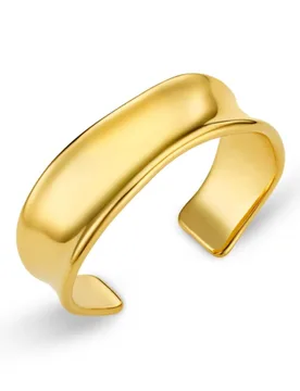 LUXE Polished Molten Bangle - Orelia London - FashionsVida