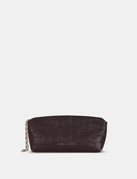 Bolso de mano en piel grabada con asa desmontable - Sandra Freckled - FashionsVida