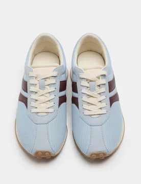Side Stripe Retro Trainers Blue Mix female - M&S - FashionsVida