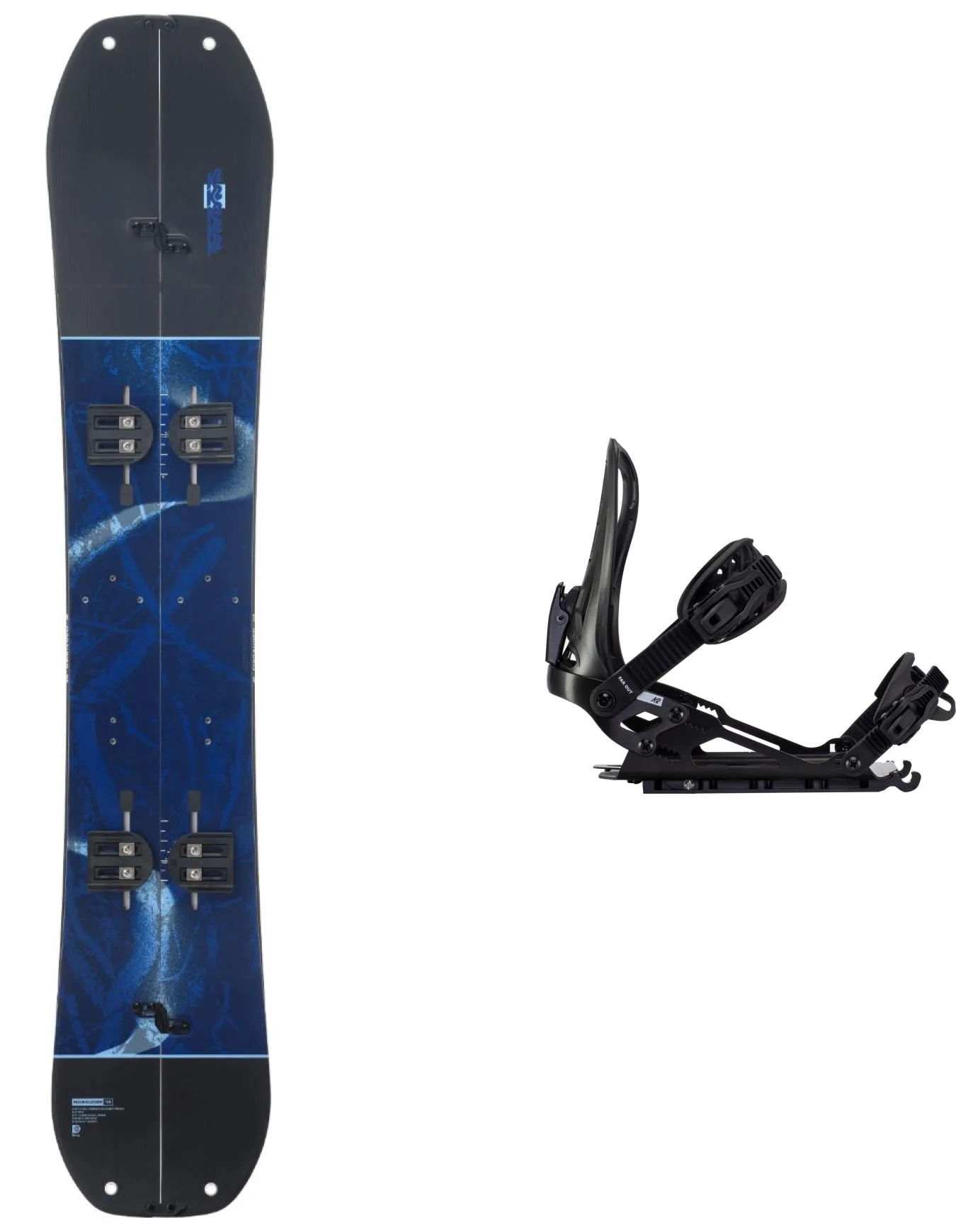 Splitboard Snowboard Set Marauder Split Snowboard Setage 2024 Navy blau - K2 - FashionsVida