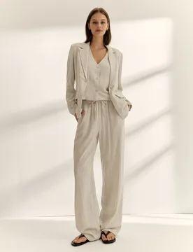 Blazer de mujer estampado mil rayas manga larga - Paz Torras - FashionsVida