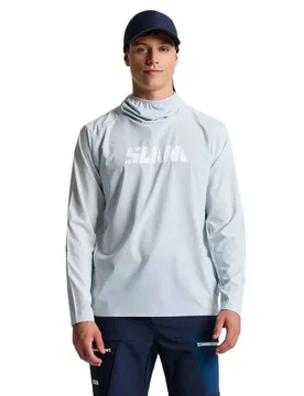 Rash Guard à Manches Longues Et à Capuche Od Tech Cliff Grey M - SLAM - FashionsVida