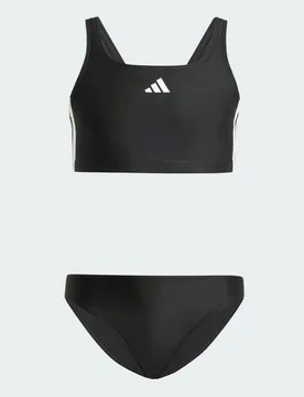 Bikini 3-Stripes V-Back Junior 5-6A Black / White - Adidas - FashionsVida