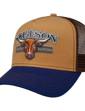 New Pure Life Trucker Cap by - brown - Size: One Size Small - Stetson - FashionsVida