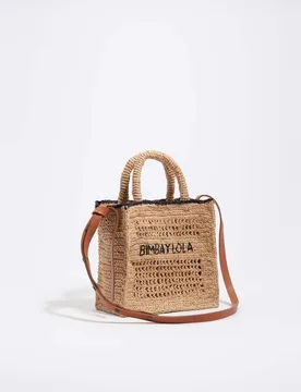 Bandolera de mujer mediano rafia - Bimba y Lola - FashionsVida