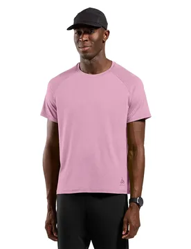 Maglietta A Maniche Corte Crew Active 365 Hyper Pink Melange L - Odlo - FashionsVida