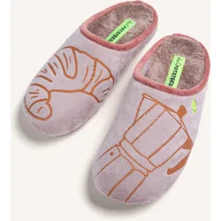 Zapatillas de casa de mujer con dibujo