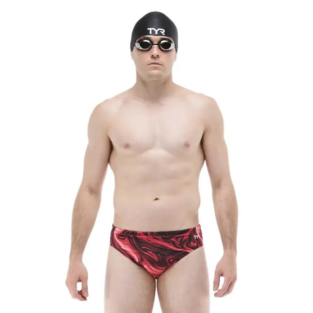 Tyr Olea Swimming Brief Red 38 Men - TYR - FashionsVida