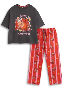 Women's Short Sleeve Long Leg Pyjama Set Multicoloured Official Merch Size: Small - Multicolor - Size: S - Disney - FashionsVida