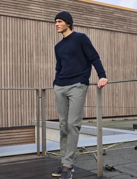 Street One Klassische Chino male Grau - Street One MEN - FashionsVida