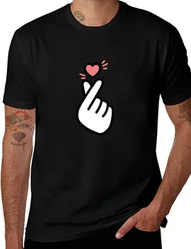 Korean finger heart cute T-Shirt Casual Trendy Short Sleeve T-Shirt - Aliexpress - FashionsVida
