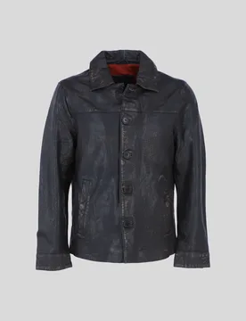 Mens 'Class' Real Regular Fit Coat With Button Closure - Chocolate - Size 4xl - Ashwood Leather - FashionsVida