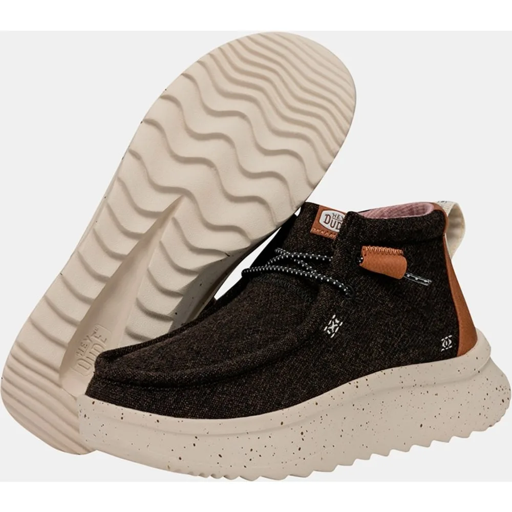 Botines de mujer de tejido con cordones elásticos - HeyDude - FashionsVida