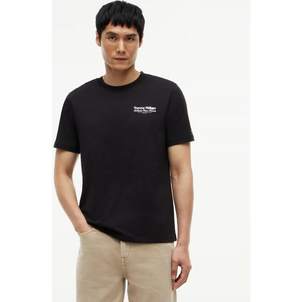 Camiseta de caballero con doble logo impreso - Tommy Hilfiger - FashionsVida
