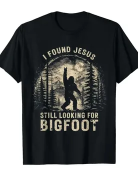 I Found Jesus Still Looking for Bigfoot Funny Christian T-shirt For Men Women 100% Cotton T Shirts Short Sleeve Tops 0410-3 - Aliexpress - FashionsVida