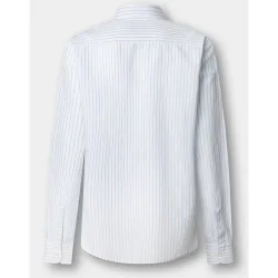 Camisa de hombre lino rayas fit tailored