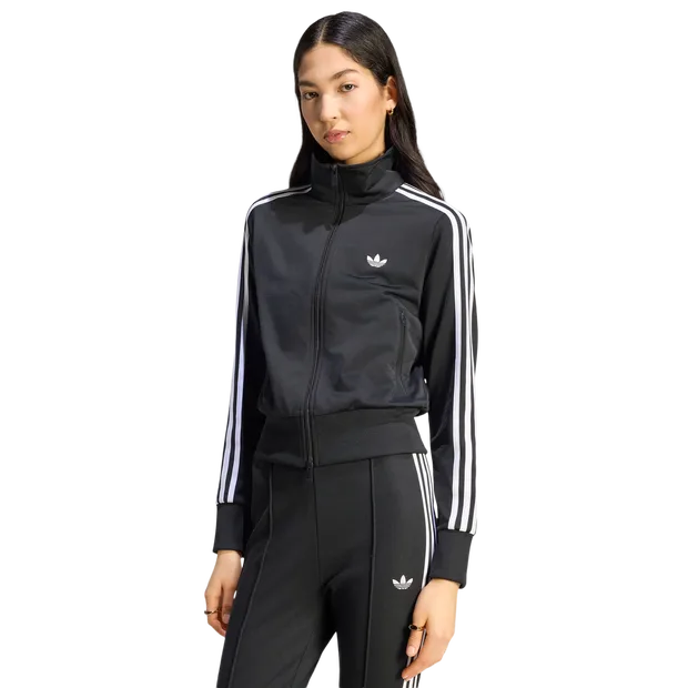 Firebird Women Track Tops - Black - Size M (12-14) - Poly Tricot - Black - Size: Medium - Adidas - FashionsVida
