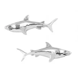 Dive Silver Orecchini Small Shark