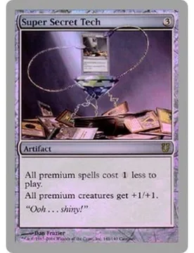 Super Secret Tech (foil) Unhinged - Magic: The Gathering - FashionsVida