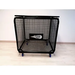 Powershot Cage De Rangement Pour Ballons à Roulettes Black 96 x 77 x 79 cm unisex