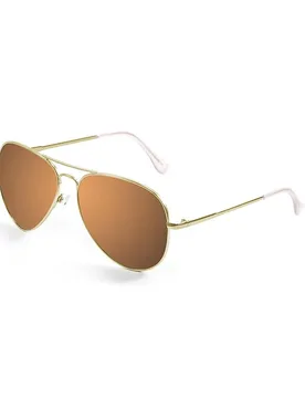 Occhiali Da Sole Polarizzati Chelsea Gold Brown Flat / CAT3 - Paloalto - FashionsVida