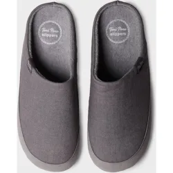 Zapatillas de casa de hombre tipo zueco de tejido
