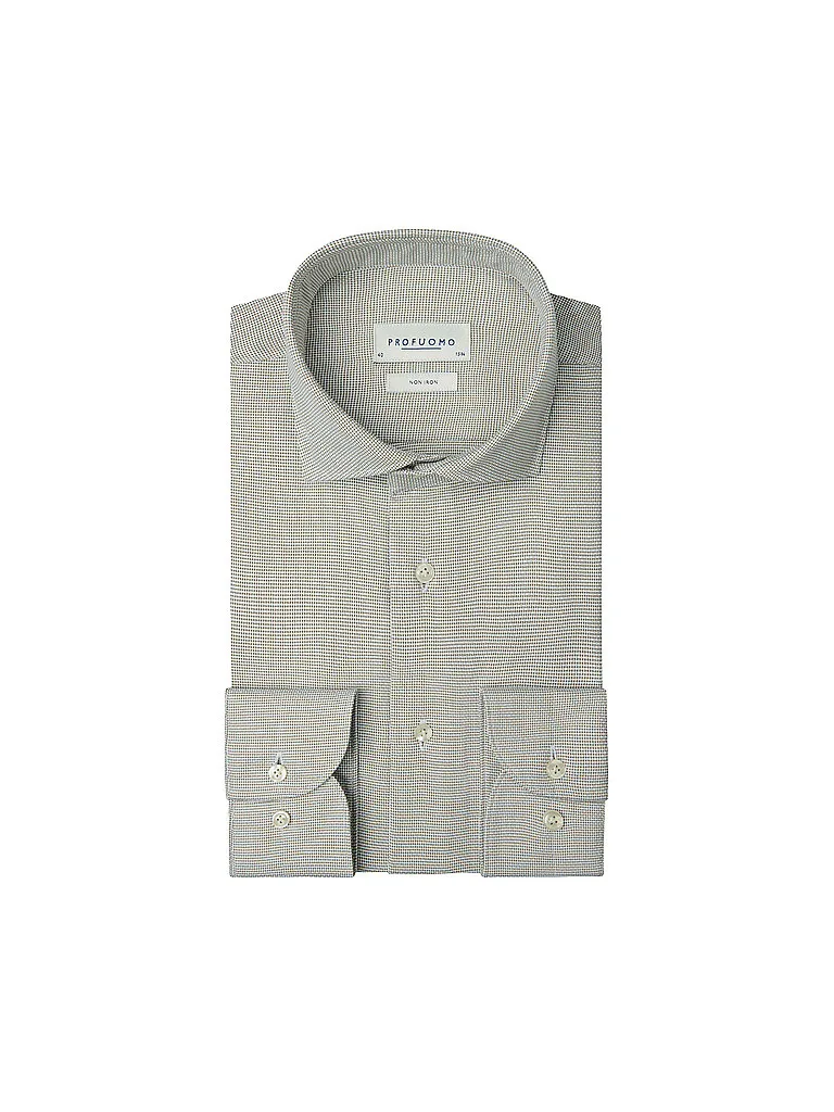 Chemise Slim Fit olive 41 - Profuomo - FashionsVida