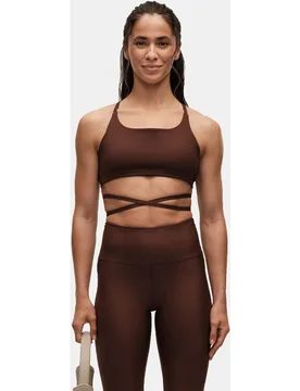 Top de Yoga y Pilates de Mujer Lace Up Strap Top - CASALL - FashionsVida