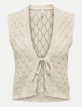 Cardigan-Weste ONLCHILI Beige S - Only - FashionsVida
