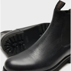 Botines chelsea de hombre de piel con suela track ancho especial