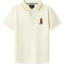 Polo A Maniche Corte Hk5600037 Off White 5 Anni