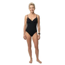 Solid Shaping Swimsuit Black M Women