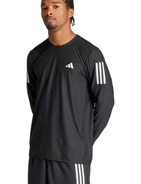 Own the run camiseta técnica manga larga hombre Negro (L) - Adidas - FashionsVida