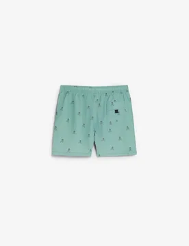 Bañador bermuda de hombre con calaveras y bolsillo trasero - Scalpers - FashionsVida