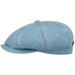 Hatteras Denim Barista Flat Cap by - denim - Female - Size: L (58-59 cm)