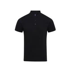 Mens Coolchecker Plus Pique Polo With Coolplus (Black) - Size 4xl