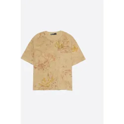 Camiseta de mujer 100% algodón de manga corta