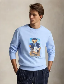 Sudadera de hombre de felpa con Polo Bear - Polo Ralph Lauren - FashionsVida