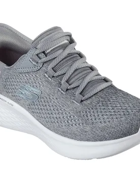 Skech-Lite Pro Natural Textile Womens Grey/multi Trainers - Size Uk 7 - Skechers - FashionsVida