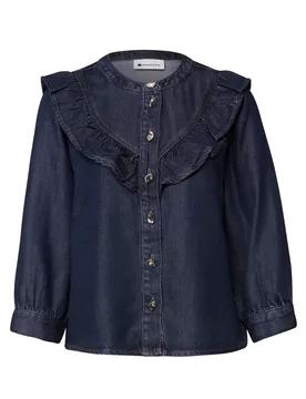 Style Denim.Blouse.rinse wash female - 38 - FashionsVida