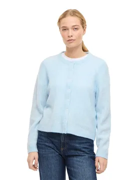 Cardigan Lory O-neck Knit Nantucket Breeze / Melange M - Vila - FashionsVida