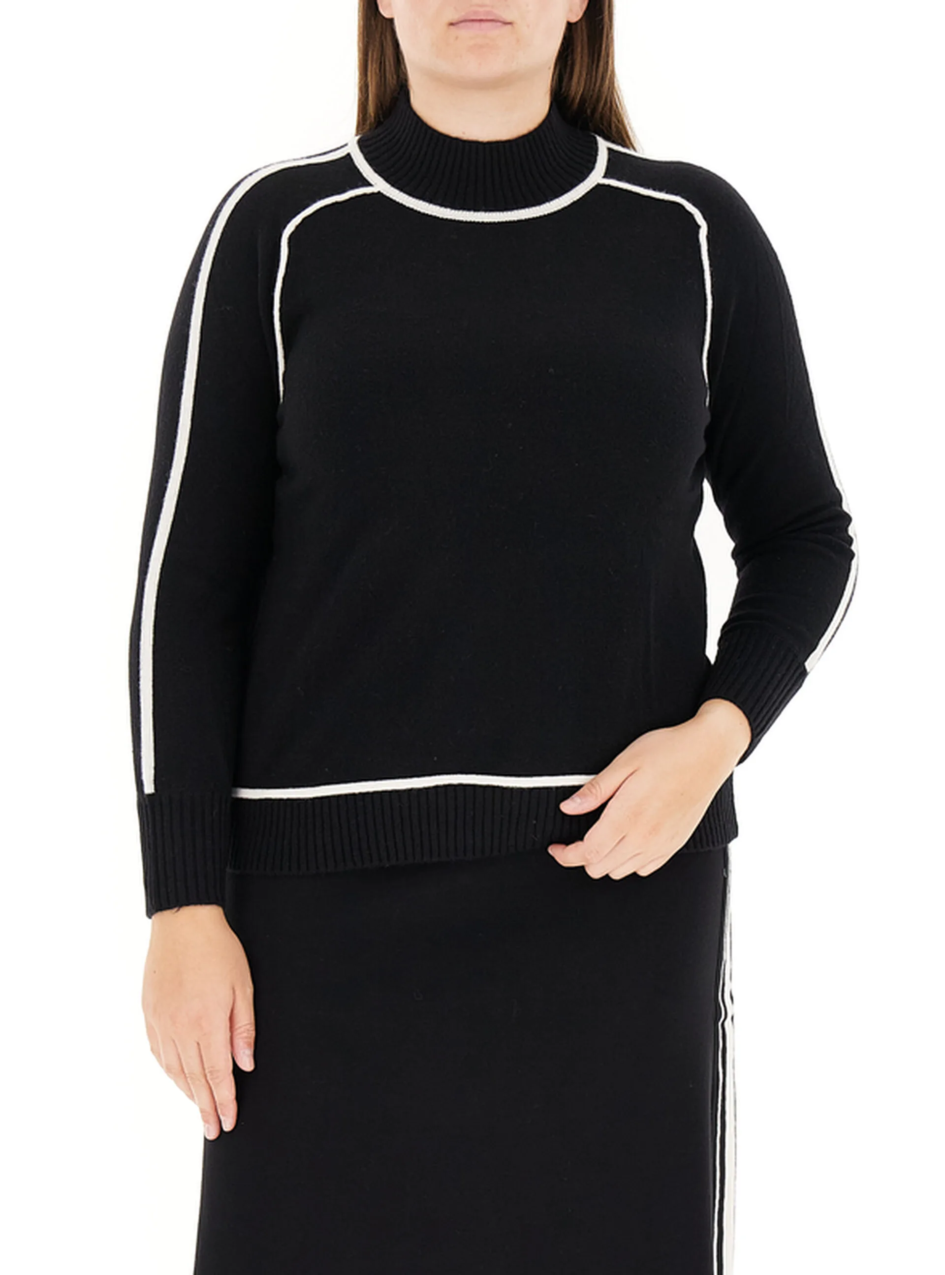 Maglione in lana NERO M - ELENA MIRO' - FashionsVida