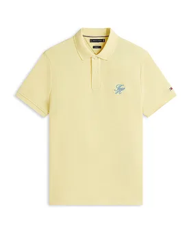 Polo TH SCRIPT jaune XL - Tommy hilfiger - FashionsVida